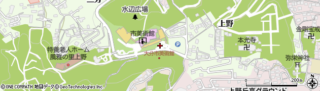 大分県大分市上野周辺の地図