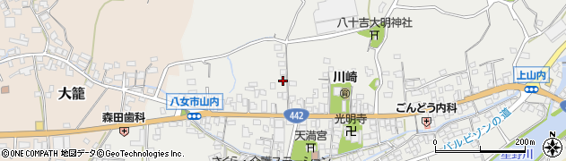 福岡県八女市山内467周辺の地図