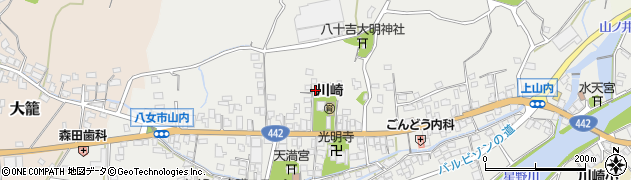 福岡県八女市山内516周辺の地図
