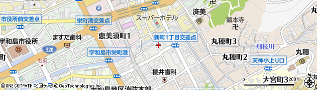 高知銀行宇和島支店周辺の地図