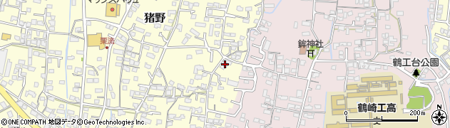 大分県大分市猪野223周辺の地図