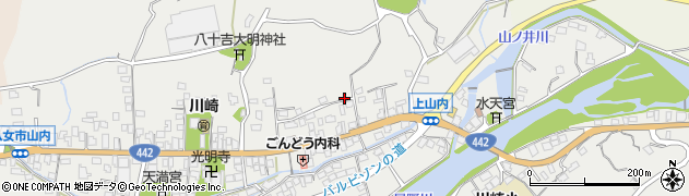 福岡県八女市山内601周辺の地図