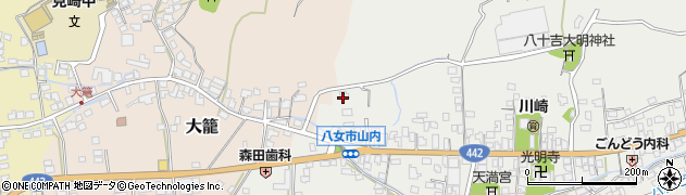 福岡県八女市山内423周辺の地図