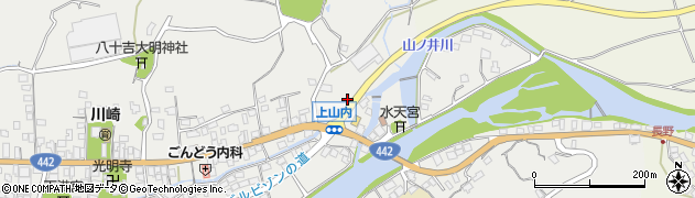 福岡県八女市山内640周辺の地図