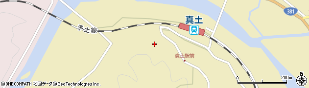 愛媛県北宇和郡松野町蕨生409周辺の地図