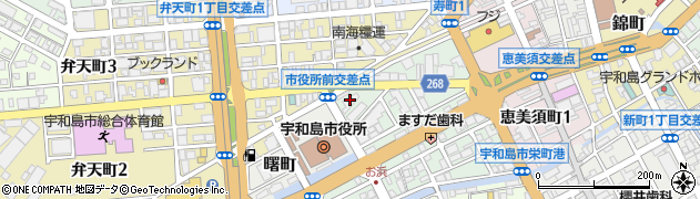 愛媛銀行宇和島南支店周辺の地図
