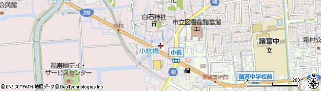 佐賀県佐賀市小杭周辺の地図