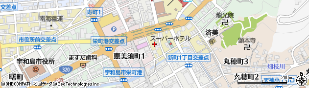 愛媛県宇和島市錦町7周辺の地図