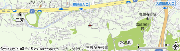 大分県大分市三芳712周辺の地図
