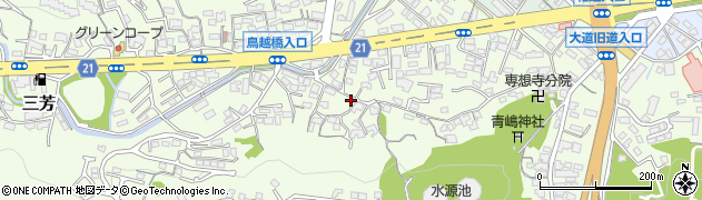 大分県大分市三芳729周辺の地図