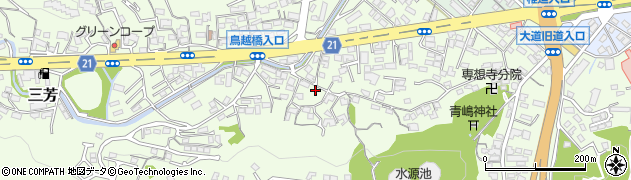 大分県大分市三芳709周辺の地図