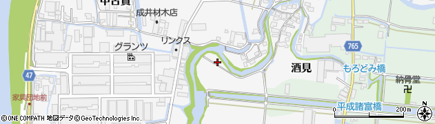 福岡県大川市酒見1543周辺の地図