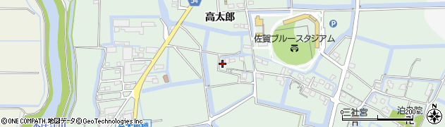 佐賀県佐賀市西与賀町高太郎319周辺の地図