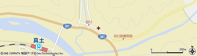 愛媛県北宇和郡松野町蕨生1710周辺の地図