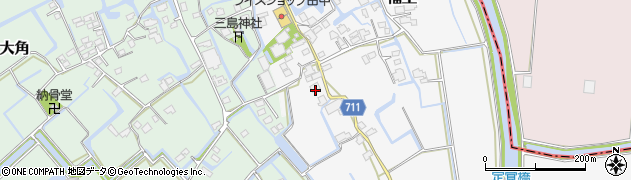 福岡県三潴郡大木町福土807周辺の地図
