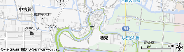 福岡県大川市酒見1673周辺の地図