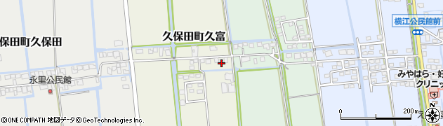佐賀県佐賀市久保田町大字久富2485周辺の地図