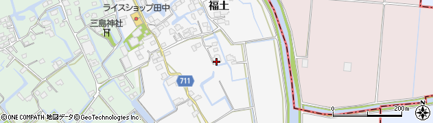 福岡県三潴郡大木町福土935周辺の地図