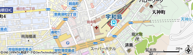 宇和島市立中央図書館周辺の地図