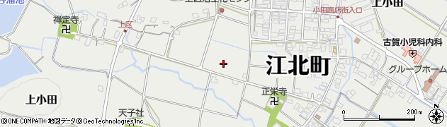 佐賀県江北町（杵島郡）上小田周辺の地図