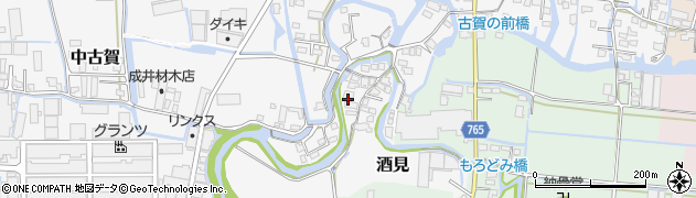 福岡県大川市酒見1670周辺の地図