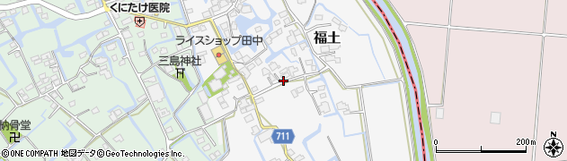 福岡県三潴郡大木町福土956周辺の地図