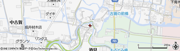 福岡県大川市酒見1654周辺の地図