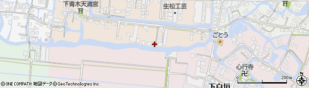 福岡県大川市下青木408周辺の地図