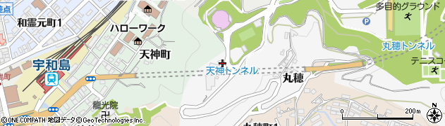 天神トンネル周辺の地図
