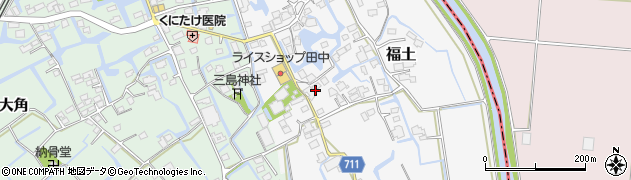 福岡県三潴郡大木町福土742周辺の地図