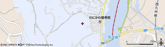 長崎県佐世保市小佐々町黒石周辺の地図