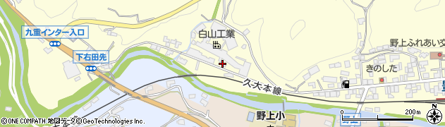 大分県玖珠郡九重町右田1053周辺の地図