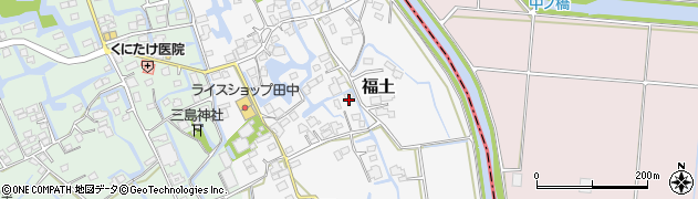 福岡県三潴郡大木町福土962周辺の地図
