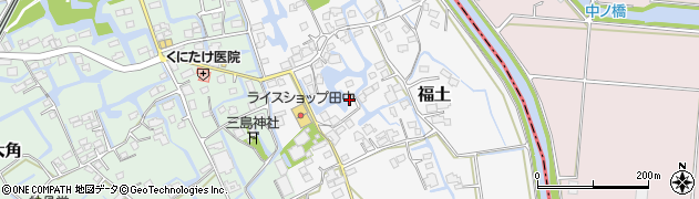福岡県三潴郡大木町福土2193周辺の地図