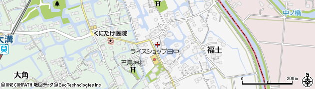 福岡県三潴郡大木町福土751周辺の地図