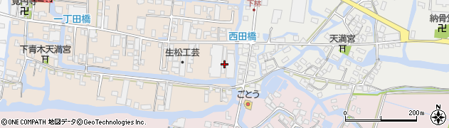 福岡県大川市下青木237周辺の地図