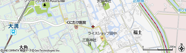 福岡県三潴郡大木町福土768周辺の地図