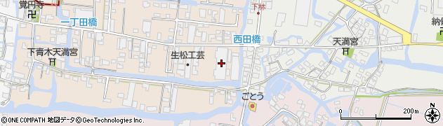 福岡県大川市下青木235周辺の地図