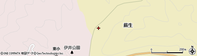 愛媛県北宇和郡松野町蕨生2383周辺の地図