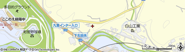 大分県玖珠郡九重町右田1257周辺の地図