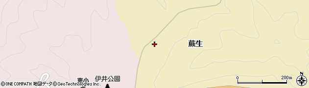 愛媛県北宇和郡松野町蕨生2384周辺の地図