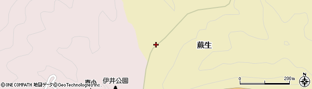愛媛県北宇和郡松野町蕨生2466周辺の地図