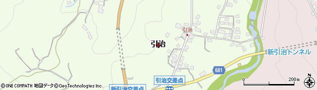 大分県玖珠郡九重町引治周辺の地図