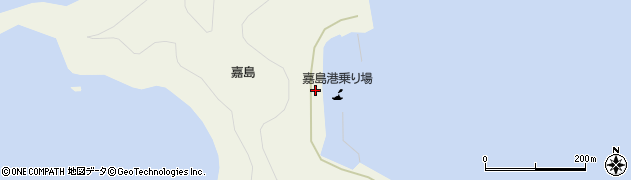 嘉島港旅客船ターミナル（盛運汽船）周辺の地図