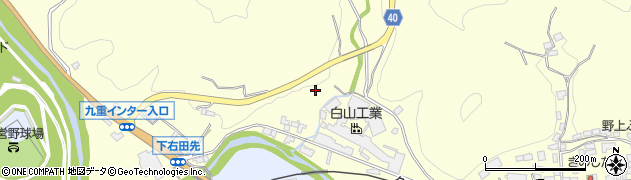 大分県玖珠郡九重町右田1289周辺の地図