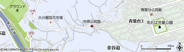 中原公民館周辺の地図