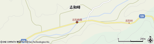 志和峰橋周辺の地図