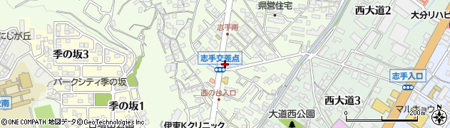 大分県大分市三芳2046周辺の地図