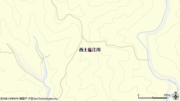 〒787-1607 高知県四万十市西土佐江川の地図