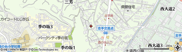 大分県大分市三芳2143周辺の地図